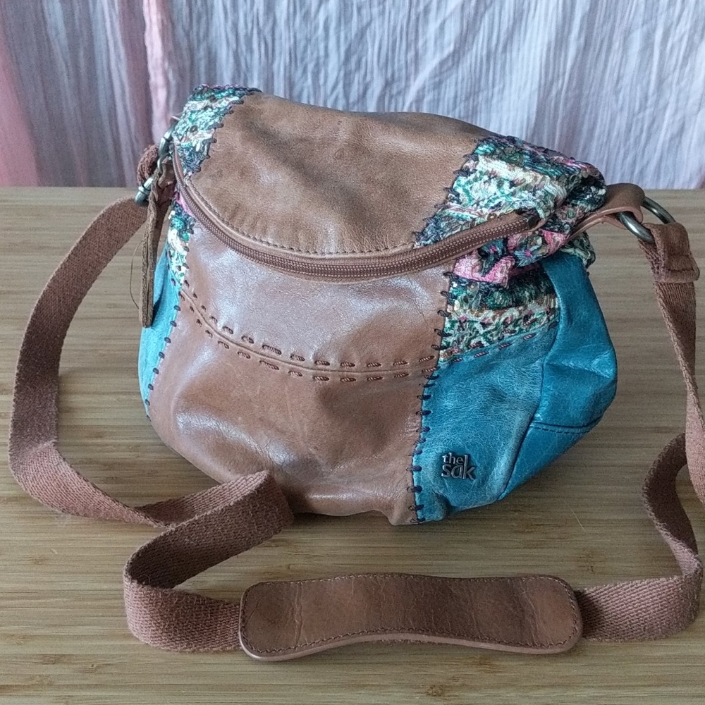 The Sak Crossbody Sequin Leather Bag